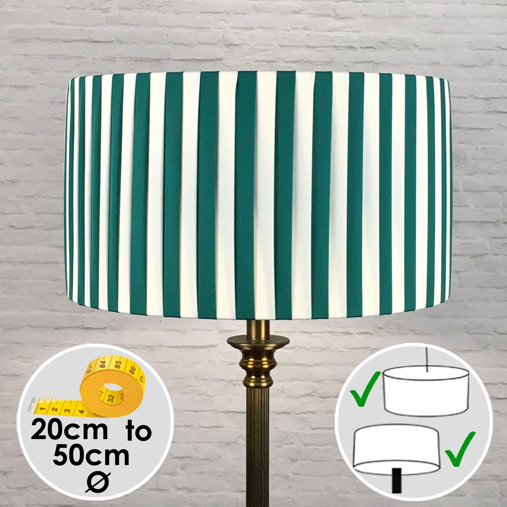 Green and Cream Lampshade